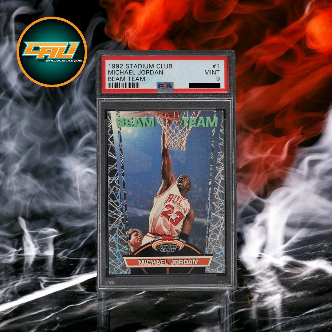 1992 Stadium Club Michael Jordan Beam Team PSA 9 #1