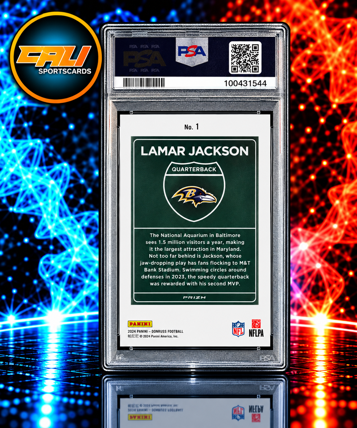 2024 Panini Donruss Downtown! Lamar Jackson #1 PSA 10