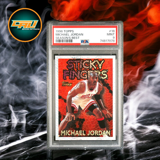 1996 Topps Michael Jordan Season’s Best Sticky Fingers #18
