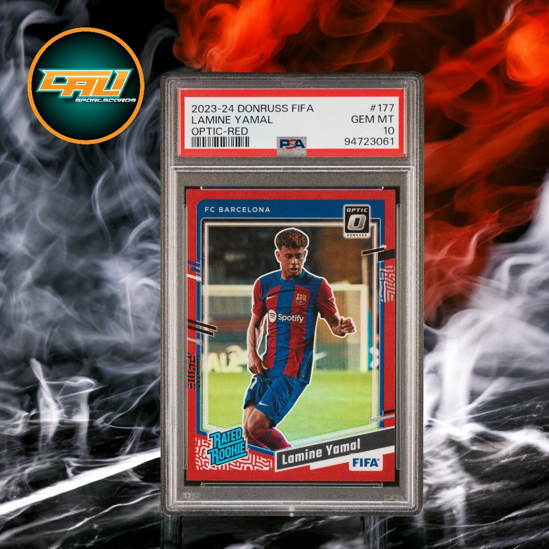 2023 Donruss Lamine Yamal Optic Rated Rookie Red /299 #177