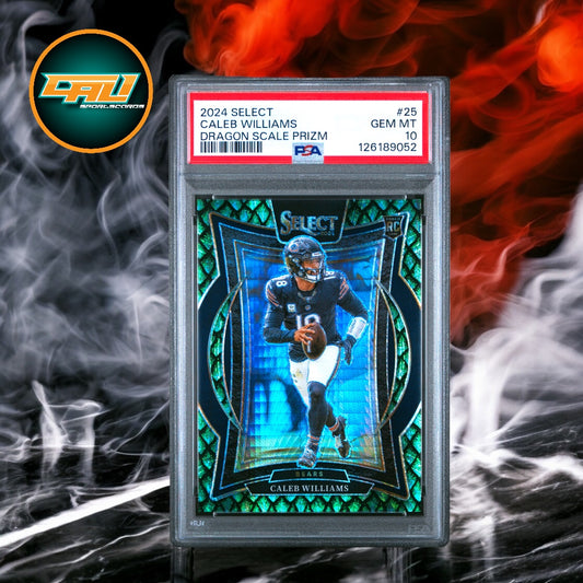 2024 Panini Select Caleb Williams Dragon Scale Prizm 52/81 #25