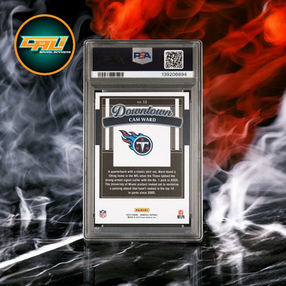 2025 Panini Donruss Downtown! Cam Ward PSA 10 #12