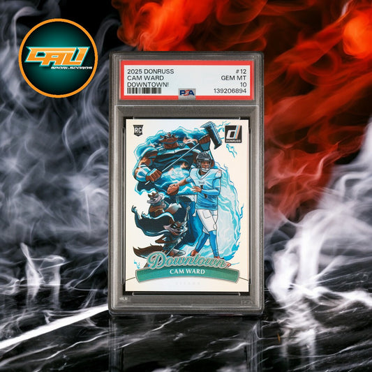 2025 Panini Donruss Downtown! Cam Ward PSA 10 #12