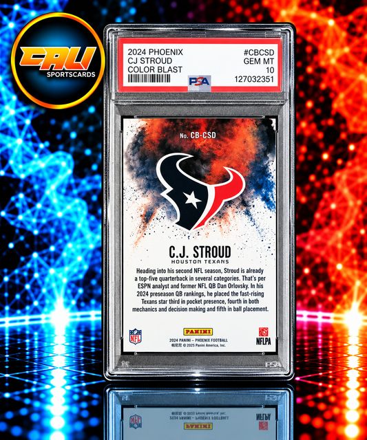2024 Panini Phoenix Color Blast CJ Stroud #CBCSD PSA 10