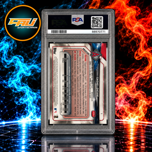 2018 Bowman Chrome Shohei Ohtani Base (Batting) #1 PSA 9