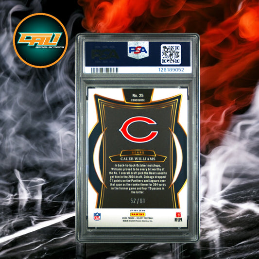 2024 Panini Select Caleb Williams Dragon Scale Prizm 52/81 #25
