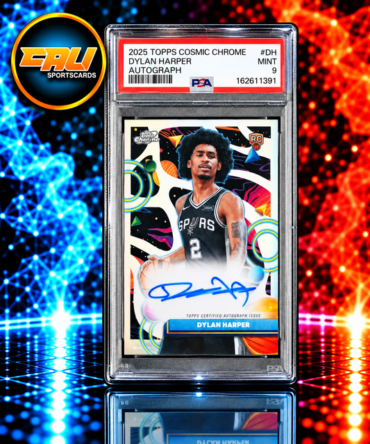 2025 Topps Cosmic Chrome Cosmic Chrome Autographs Dylan Harper #DH PSA 9