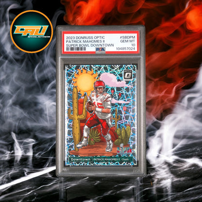 2023 Panini Donruss Optic Super Bowl Downtown Patrick Mahomes
