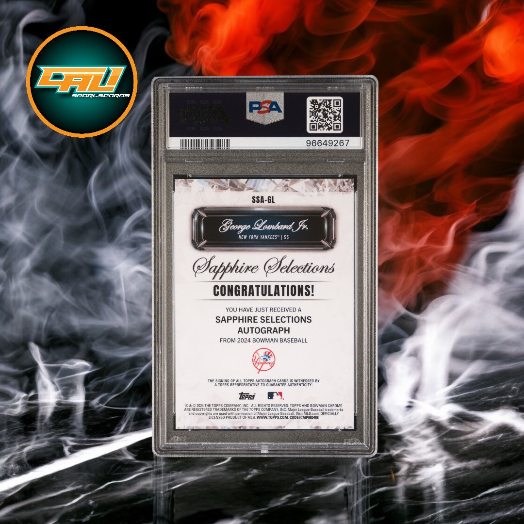 2024 Bowman Sapphire Edition Sapphire Selections Autographs George Lombard Jr. #GL