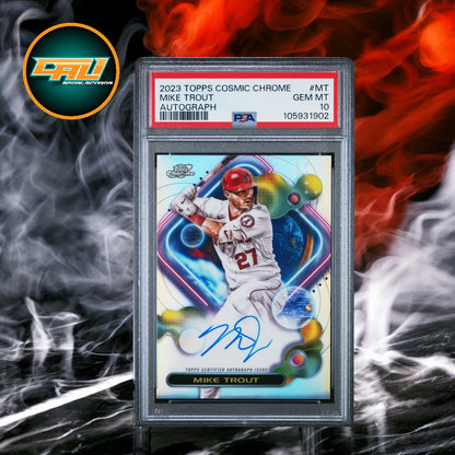 2023 Topps Cosmic Chrome Cosmic Chrome Autograph Mike Trout #MT