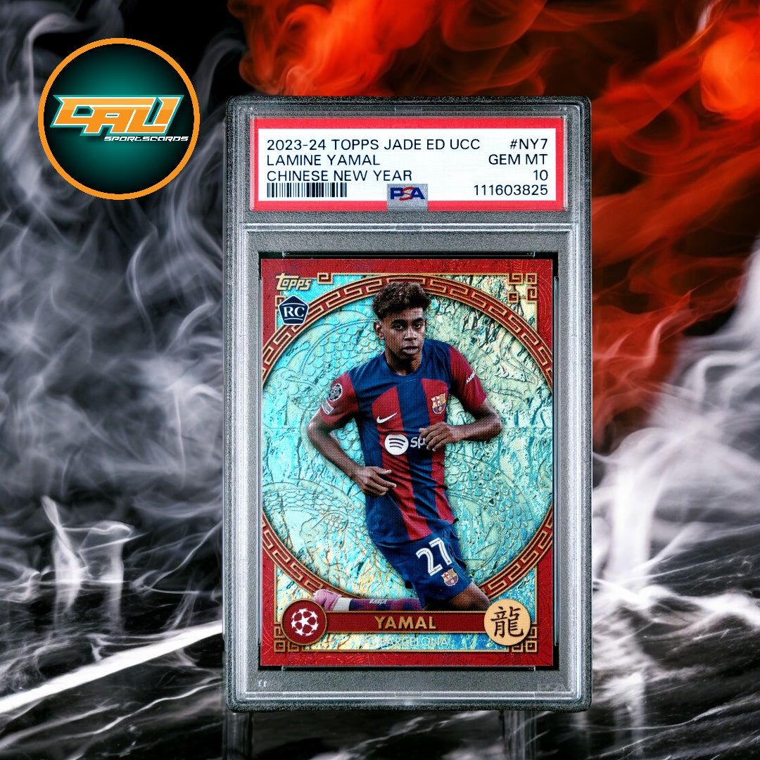 2023-24 Topps Jade Edition Uefa Club Competitions Chinese New Year Lamine Yamal #NY7