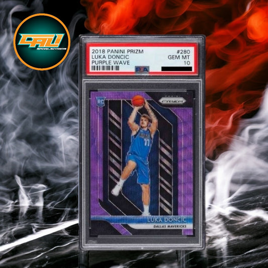 2018 Prizm Luka Doncic Purple Wave PSA 10 #280