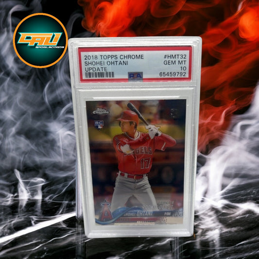 2018 Topps Chrome Update Shohei Ohtani Base PSA 10 #HMT32