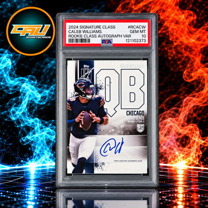 2024 Topps Signature Class Rookie Class Autograph Variation Caleb Williams #RCACW PSA 10