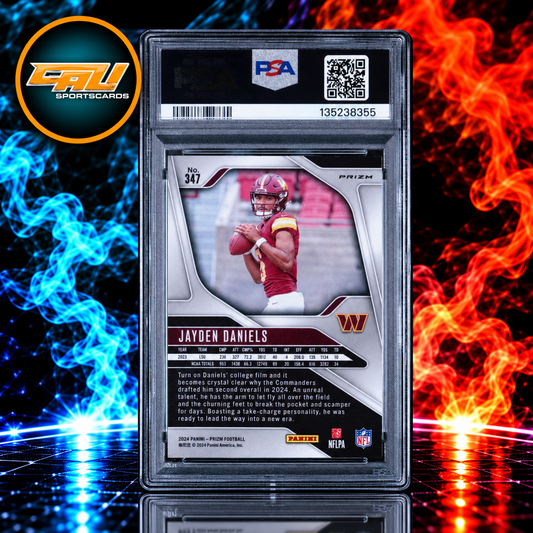 2024 Prizm Jayden Daniels Silver #347 PSA 10