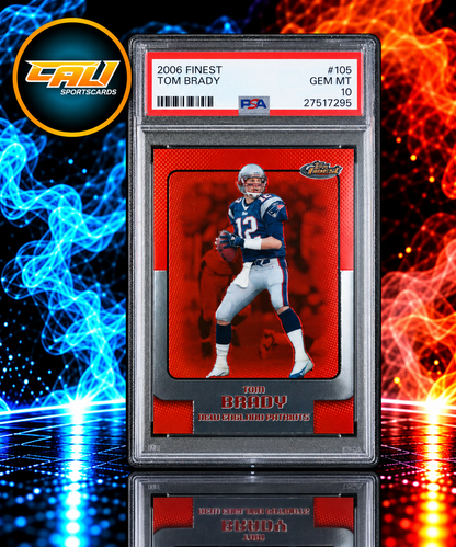 2006 Finest Tom Brady #105 PSA 10