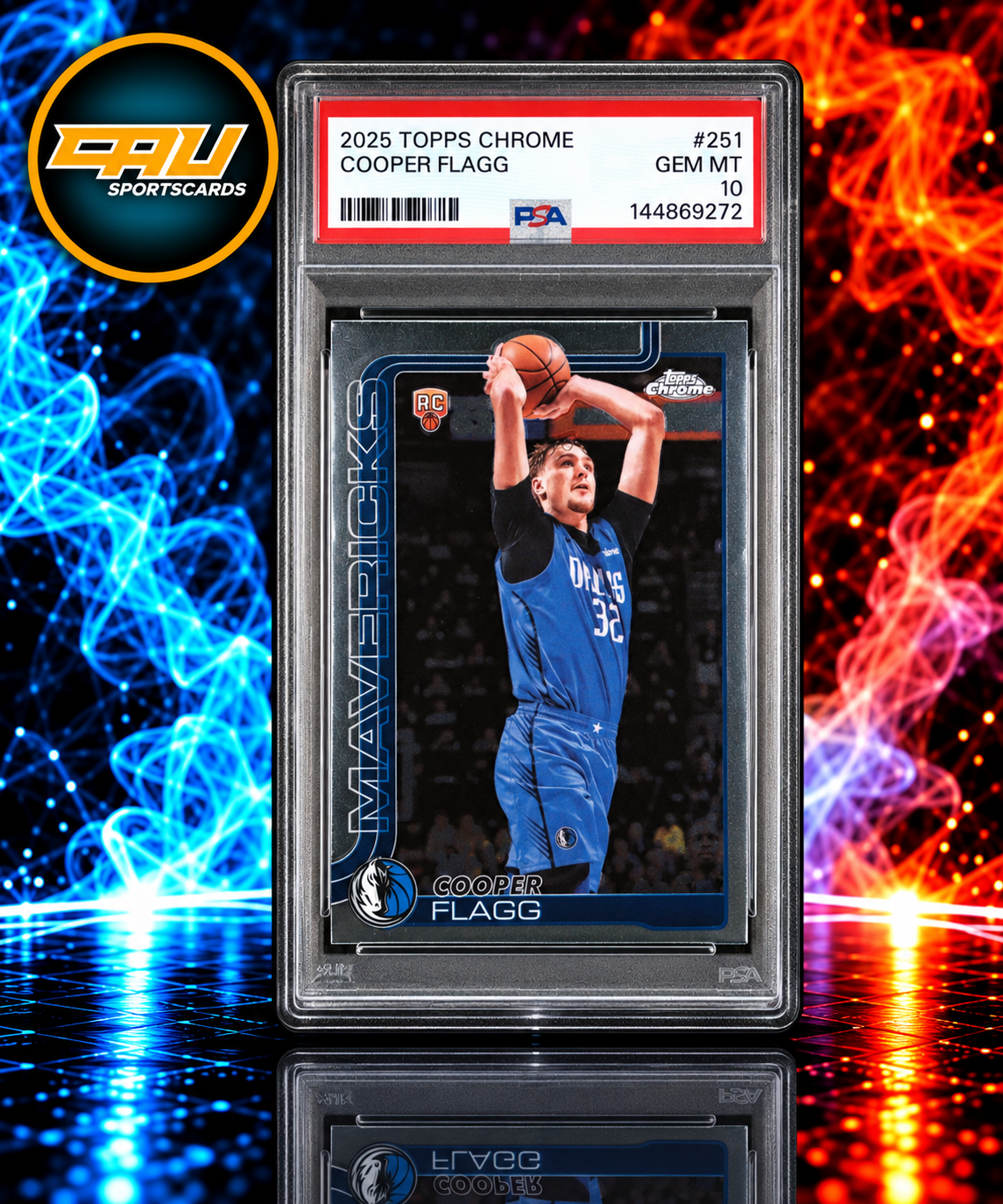 2025 Topps Chrome Cooper Flagg Base #251 PSA 10