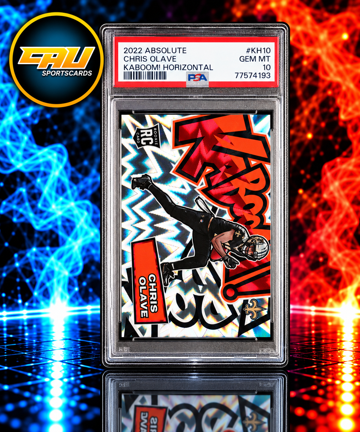 2022 Panini Absolute Kaboom! Horizontal Chris Olave #KH10 PSA 10