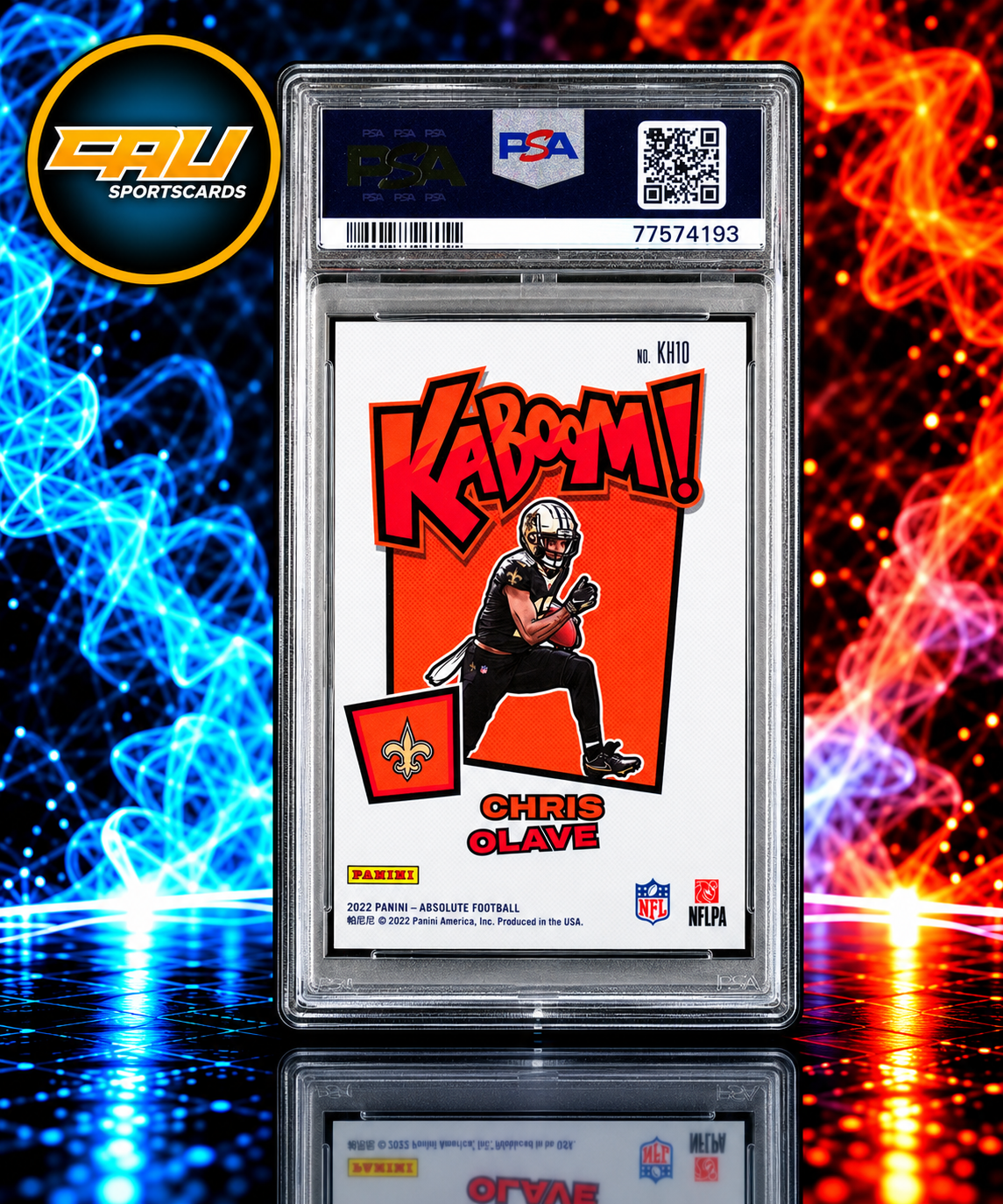 2022 Panini Absolute Kaboom! Horizontal Chris Olave #KH10 PSA 10