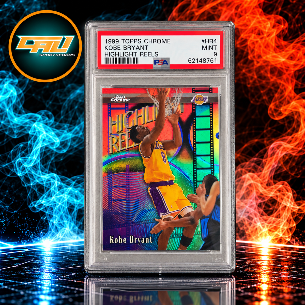 1999 Topps Chrome Highlight Reels Kobe Bryant #HR4 PSA 9