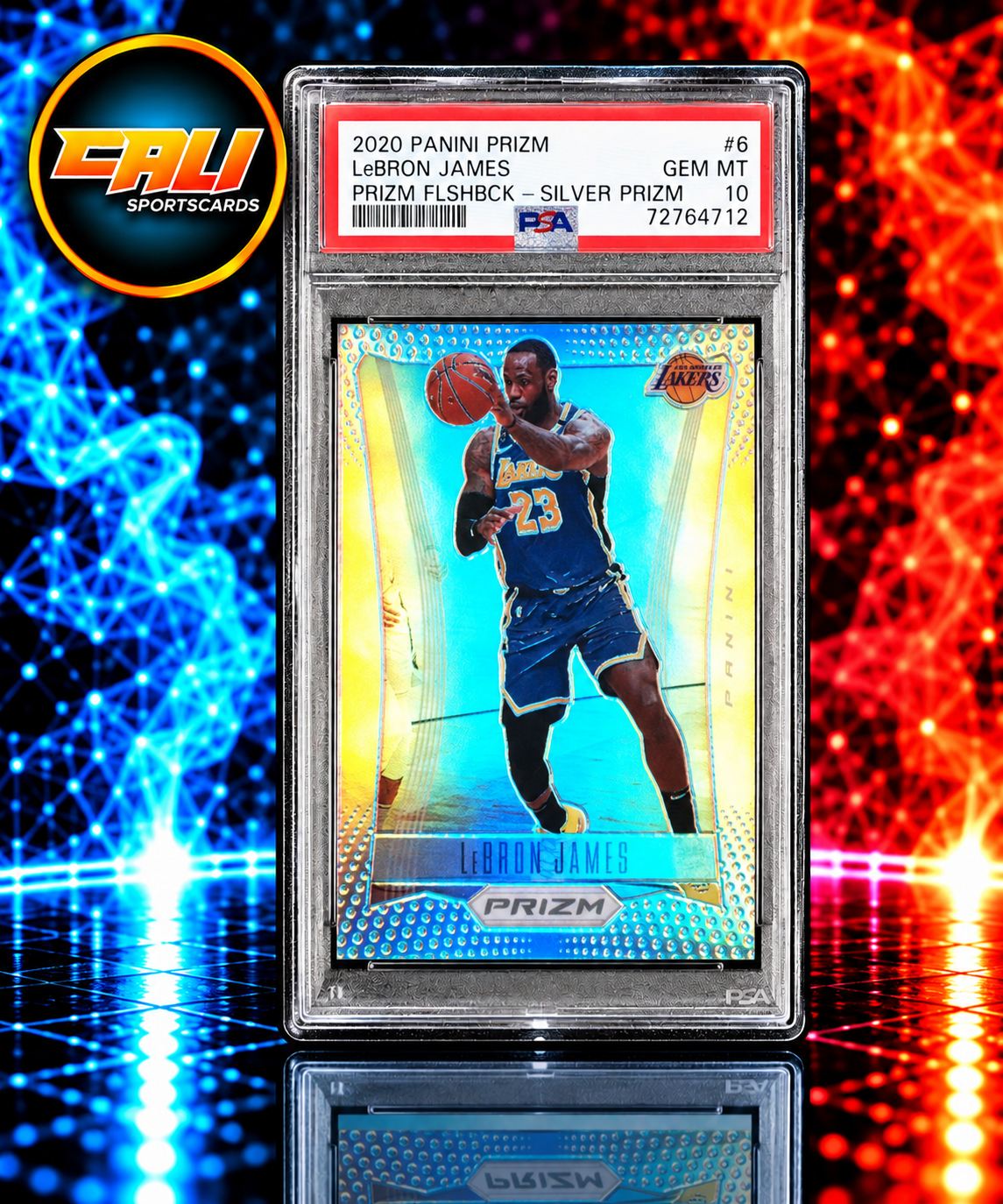 2020 Panini Prizm Prizm Flashback LeBron James Silver Prizm #6 PSA 10