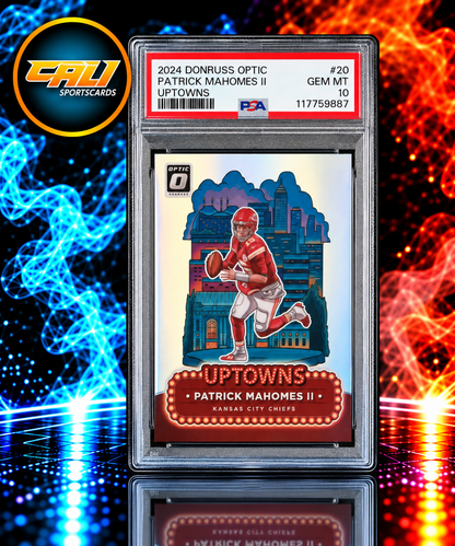 2024 Panini Donruss Optic Uptowns Patrick Mahomes II #20 PSA 10