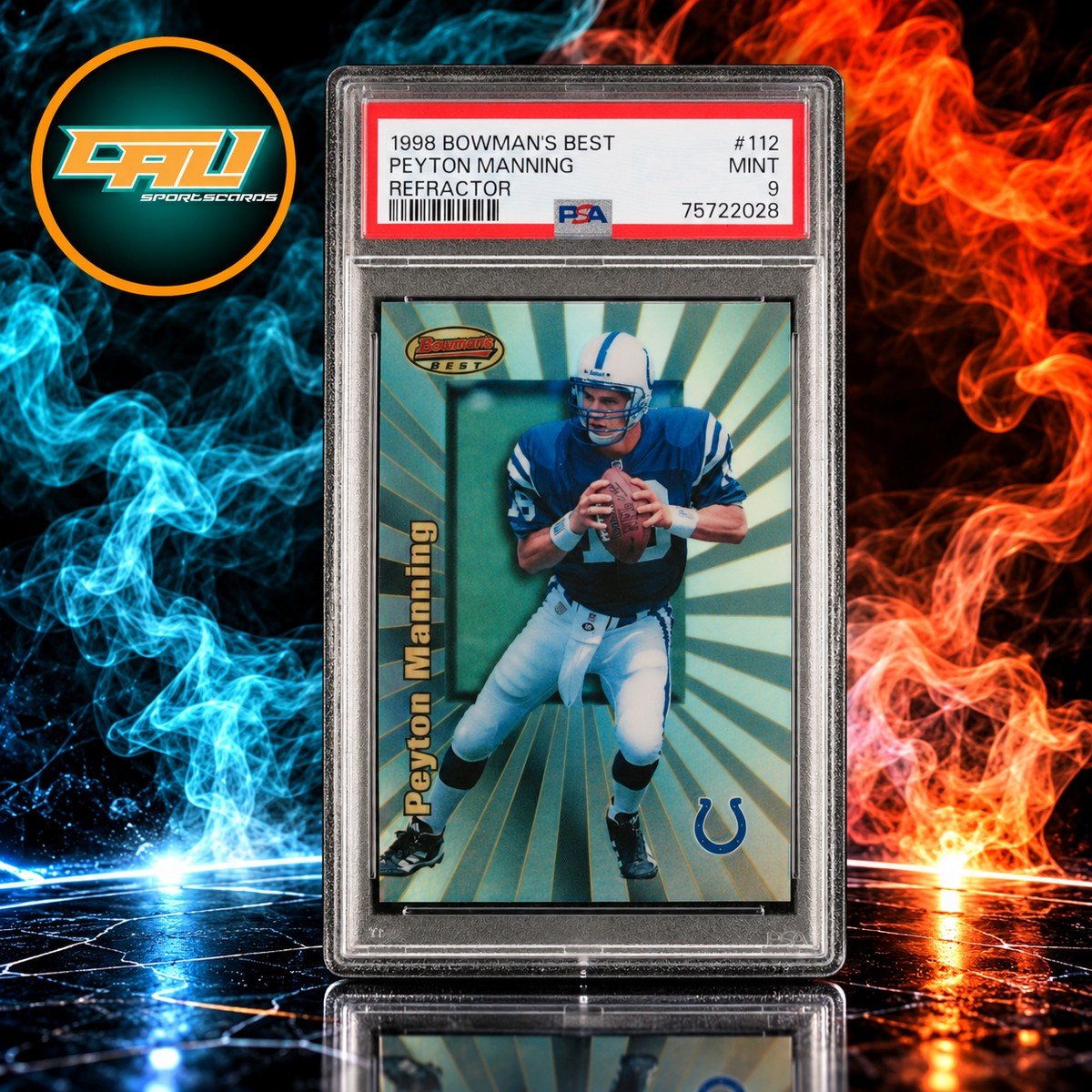 1998 Bowman's Best #112 Peyton Manning Refractor