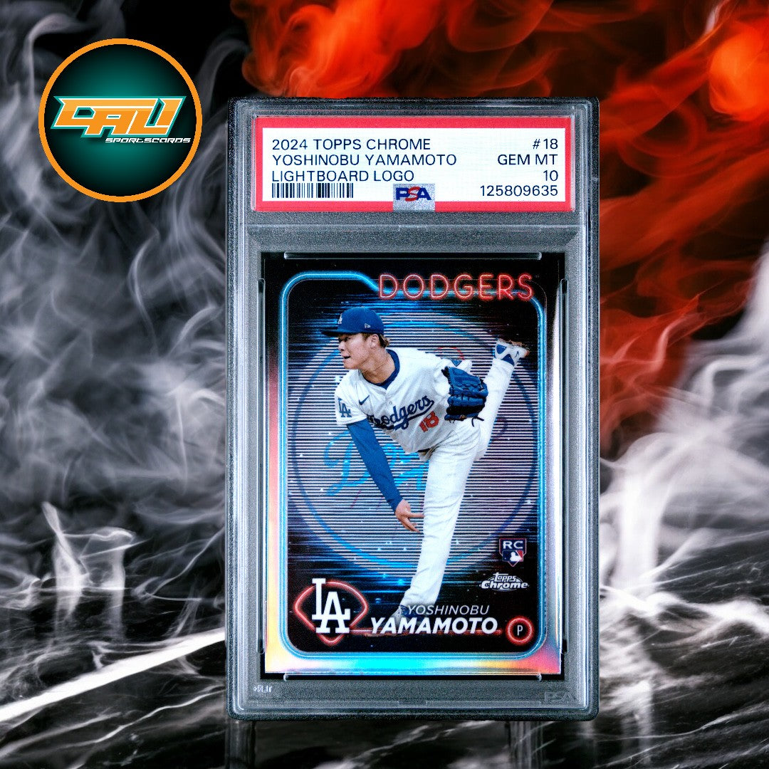 2024 Topps Chrome Yoshinobu Yamamoto Lightboard Logo #18