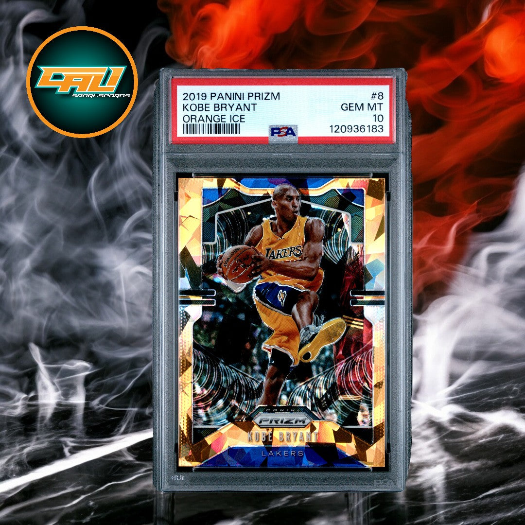 2019 Panini Prizm Kobe Bryant Orange Ice #8 PSA 10