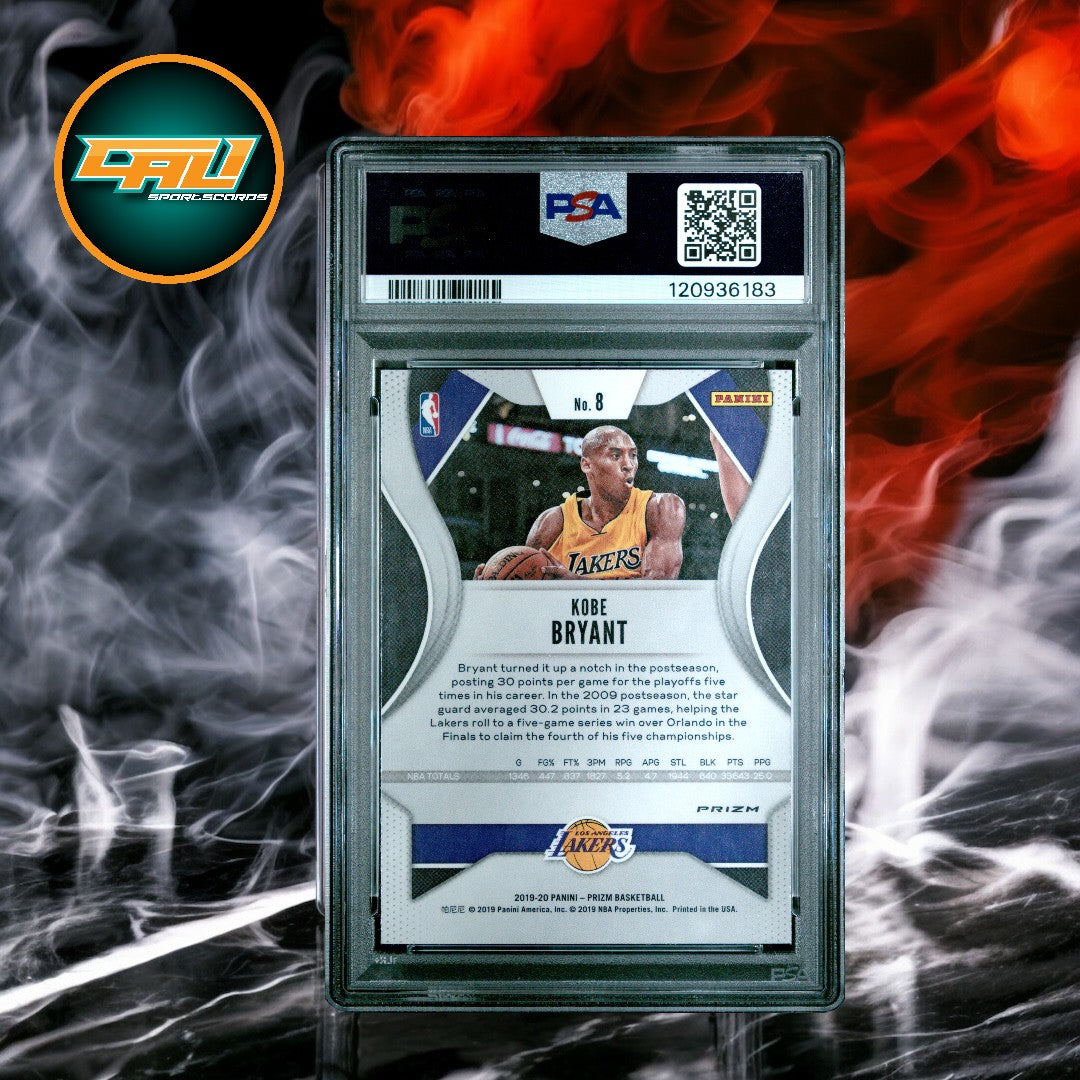 2019 Panini Prizm Kobe Bryant Orange Ice #8 PSA 10